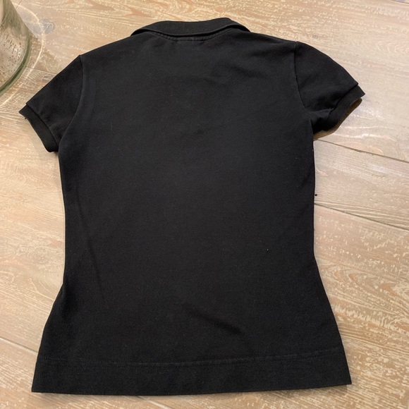 ❌SOLD❌LACOSTE Black Slim Fit Short Sleeve Pique Po - Picture 4 of 8